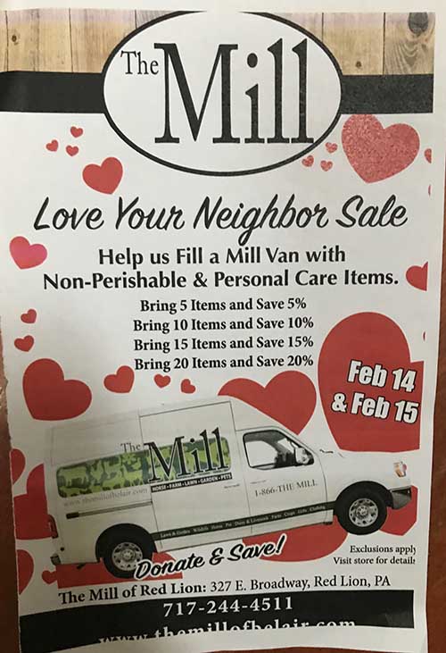 The Mill Love Your Neightbo Sale Flyer