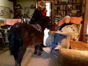 Dominique and Sandy visiting Anne Wagner