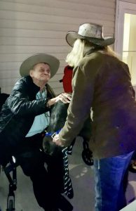 Bob, who lives in the York area, received a surprise Birthday Visit from Dominique