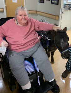 Dominique stopped by to see Mary Anne Kilgore