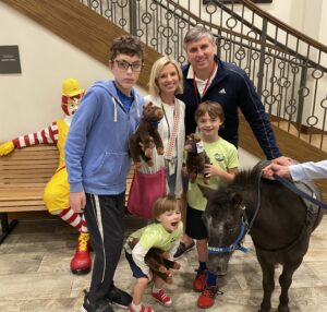 Dominique visits the Baltimore Ronald McDonald House on September 20, 2023