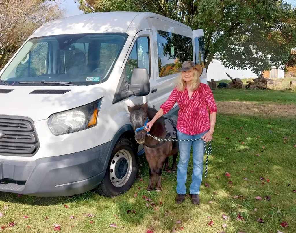 Dominique has a van!