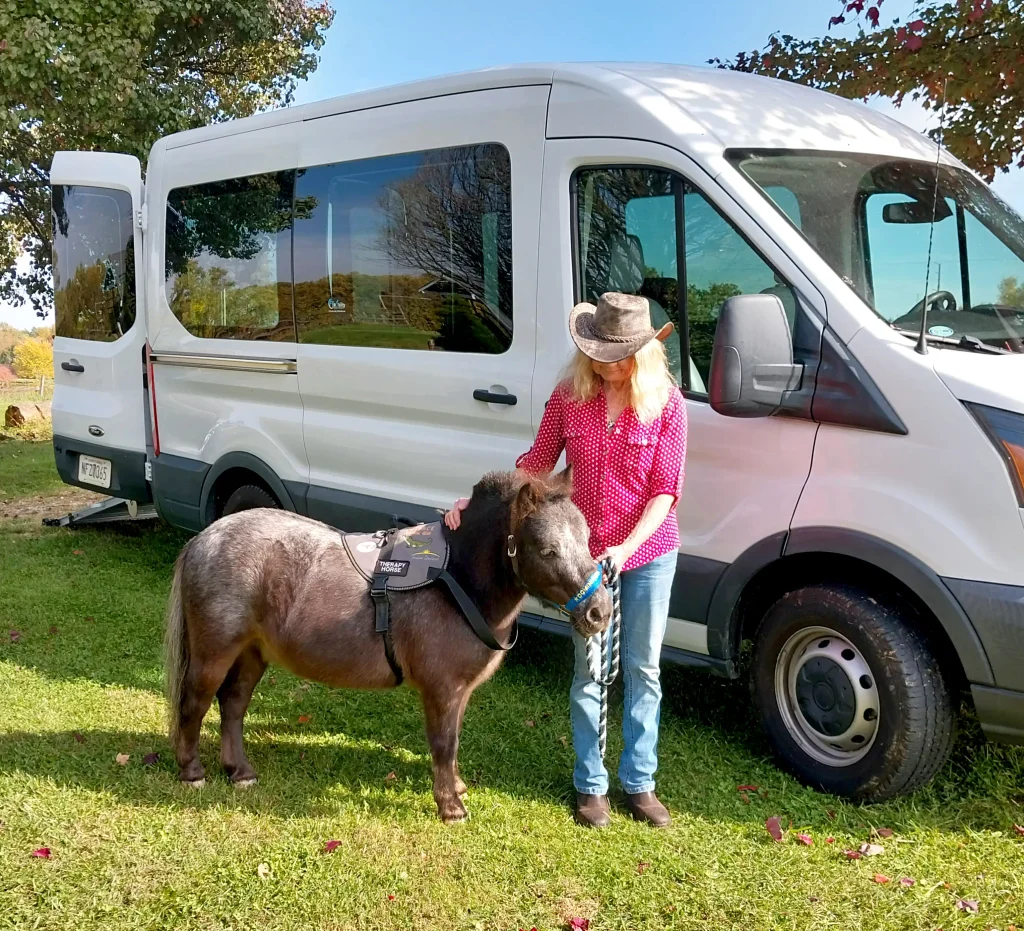 We are grateful for Dominique's new van!